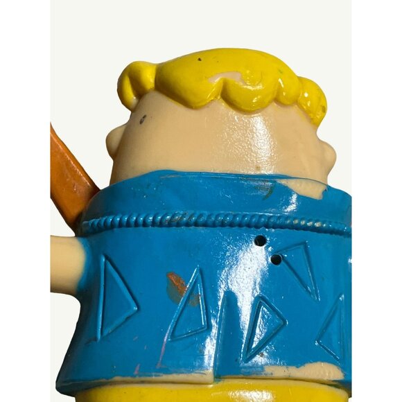 Flintstone Barney Rubble Figurine With Guitar 1991Hanna Barbera - Picture 6 of 10